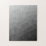 Light gray gradient geometric mesh pattern puzzle<br><div class="desc">Light gray gradient geometric mesh pattern Triangle Jigsaw Puzzle. 
Triangle geometric mesh with light dark modern ombre gradient.</div>