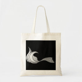 Light Gray Mermaid Schwanz - ohne Text Tragetasche