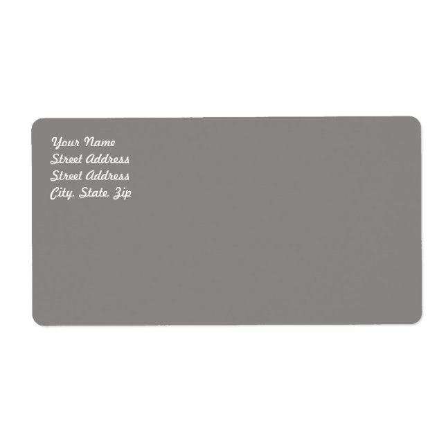 Light Gray Shipping Label (Vorne)