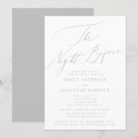 Light Gray The Night Before Probe Wedding