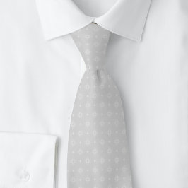 Light Gray Tribal Motif Krawatte