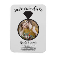 Light Gray Wedding Ring Foto Save the Date