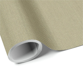 Light Green Beige Linen Mimic Fabric Effect Geschenkpapier
