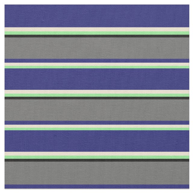 Light Green, Beige, Midnight Blue, Dim Grau, Black Stoff (Nahaufnahme)