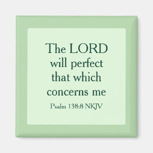 Light Green Christlich Faith Bible Verse Scripting Magnet