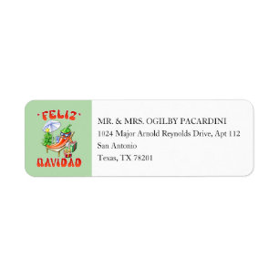 Light Green Feliz Navidad Chili bearbeiten Ihre Ad
