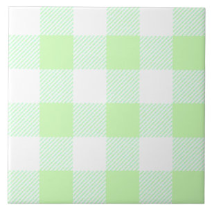 Light Green Gingham Karo Pattern Fliese