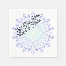 Light Green Light Lila Diamond Edge Napkins Serviette