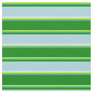 Light Green, Sea Green, Green, Blue & Light Cyan Stoff