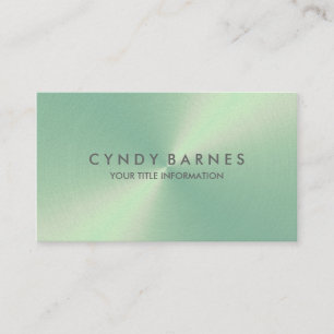 Light Green Sheen Business Card Visitenkarte
