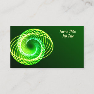 Light Green Spirale individuell anpassbar Visitenkarte