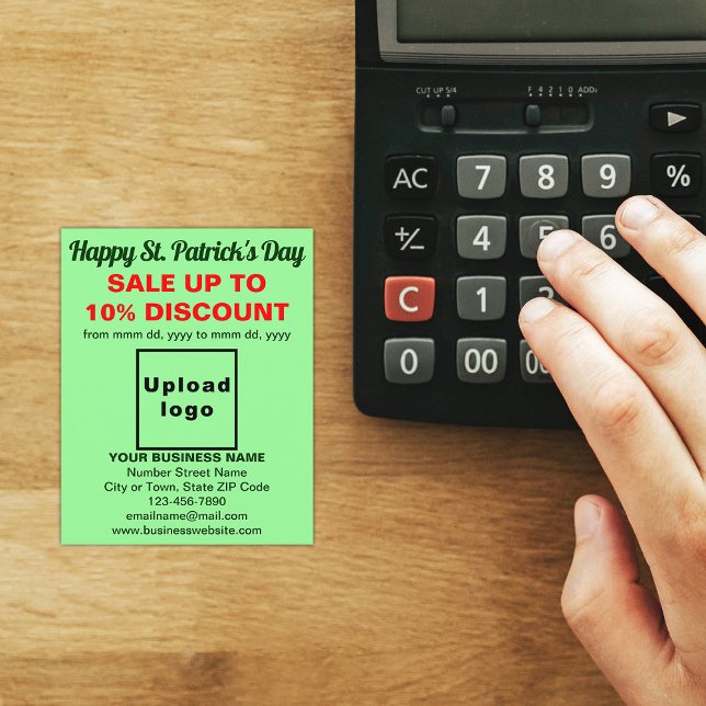 Light Green St. Patrick's Day Business Sale Flyer (Light green St. Patrick's Day business sale flyer)