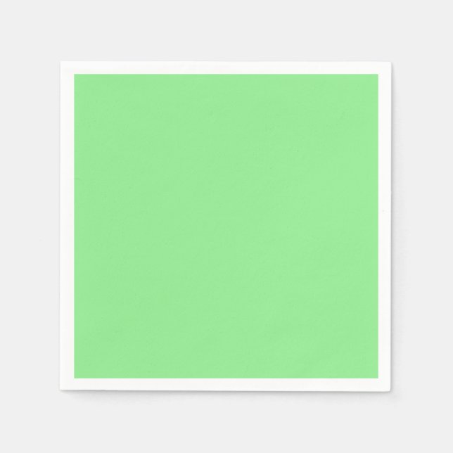 Light Green Standard Cocktail Paper Napkin Serviette (Vorderseite)