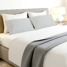Light Grey Doodle Pattern Pair Of Pillowcases Kissenbezug