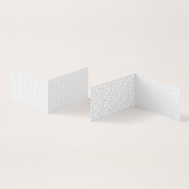 Light Grey Geometric Tile Pattern Visitenkarten (Innenseite und Außenseite)