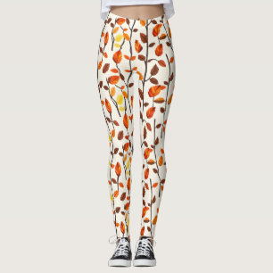 Light Herbstlaubs Pattern Leggings