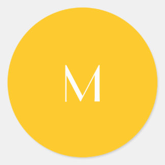 light honey amber - add monogram runder aufkleber