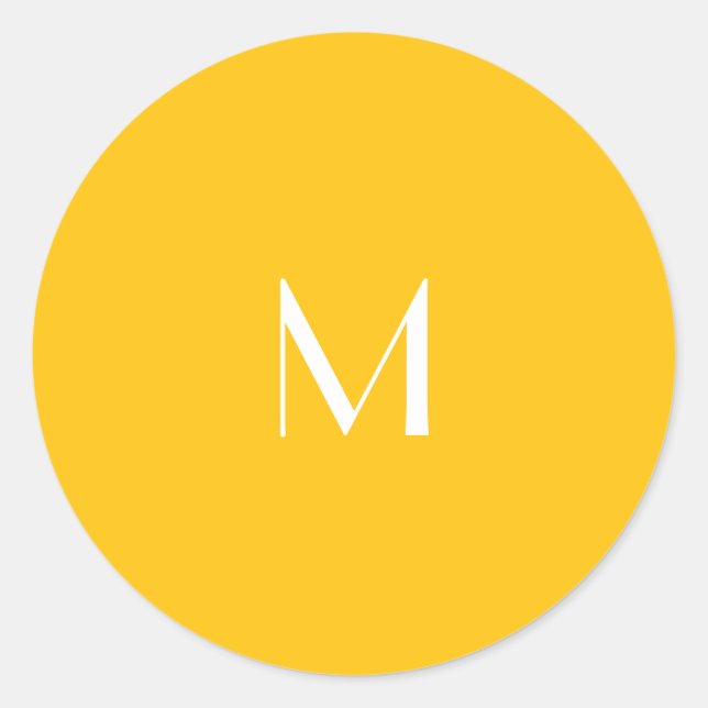 light honey amber - add monogram  runder aufkleber (Vorderseite)