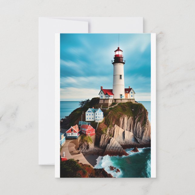 Light House Card Dankeskarte (Vorderseite)