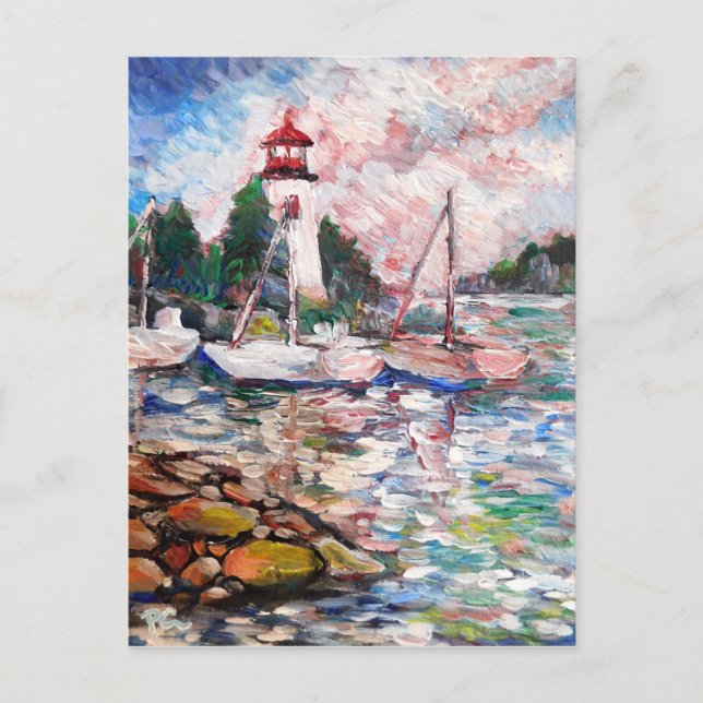 Light House Feiertagspostkarte (Vorderseite)