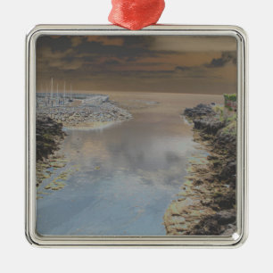 Light house in Cascais Portugal Silbernes Ornament