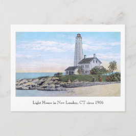 Light House New London CT Postkarte