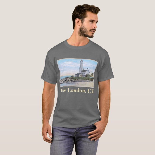 Light House New London CT T-Shirt (Vorne ganz)