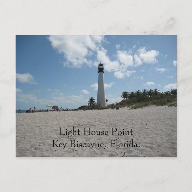 Light House Point Key Biscayne Postkarte (Vorderseite)