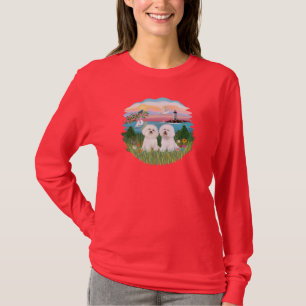 Light House - Two Bichon Frise T-Shirt