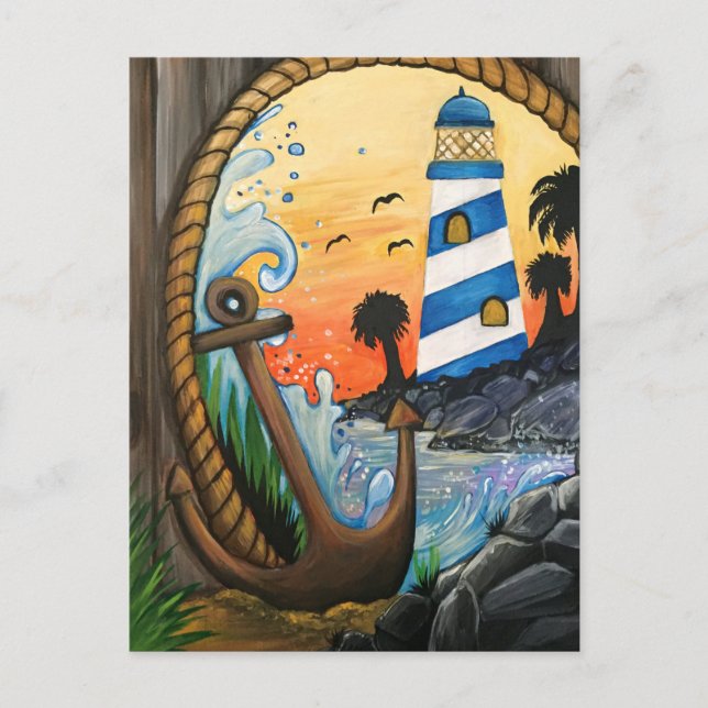 Light House View Postkarte (Vorderseite)