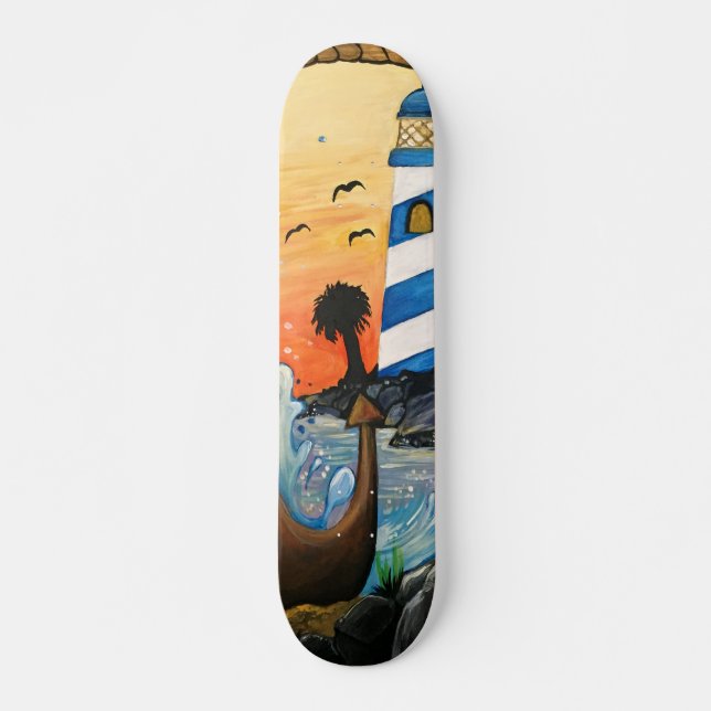 Light House View Skateboard (Vorne)