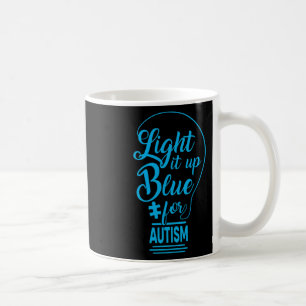 Light It Up Blue Autismus Awareness Gaben Autistic Kaffeetasse