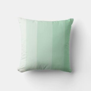 Light Jade Green Ombre Stripe Kissen
