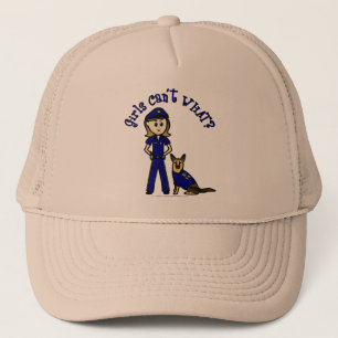 Light K9 Police Girl Truckerkappe