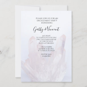 Light Lavendel Lila Kristalleinsatzpartei Einladung