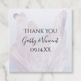 Light Lavender Crystals Wedding Vielen Dank Geschenkanhänger