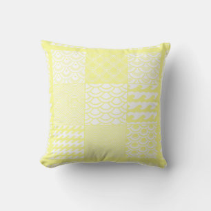 Light Lemon Reversible Throw Pillow Kissen