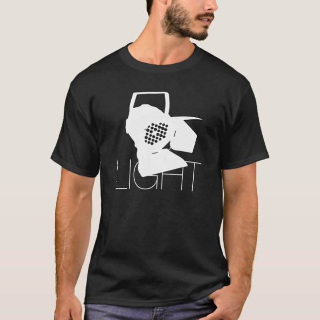 Light  Lighting Technology Motif With Spotlight T-Shirt (Vorderseite)