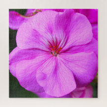 Light Lila Geranium Jigsaw Puzzle