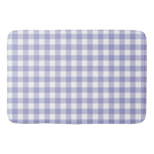 Light Lila Lavender Gingham Buffalo Karo Kariert Badematte