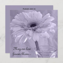 Light Lila Tinted Daisy Wedding Einladung