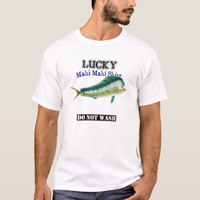 Light Lucky Mahi Fishing Shirt nicht waschen (Vorderseite)