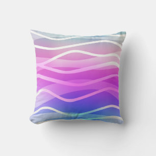 Light Multicolor, Rainbow Layout mit flachen Linie Kissen