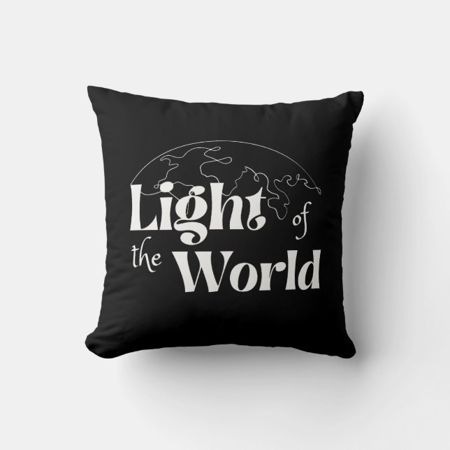 Light of the World Inspirational Christmas  Kissen (Vorderseite)