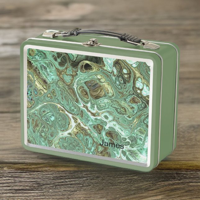 Light Olive Swirl Personalized Lunchbox (Von Creator hochgeladen)