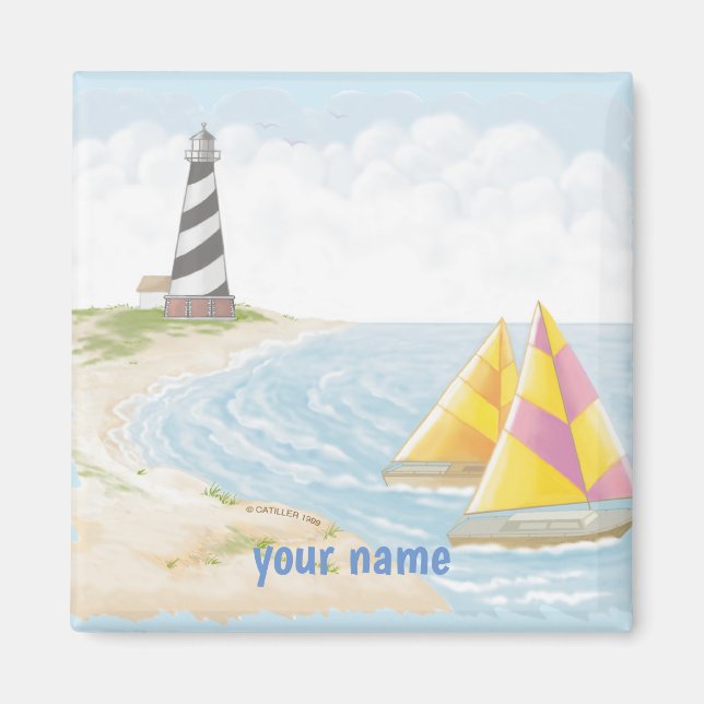 Light One Lighthouse-Magnet Magnet (Vorne)