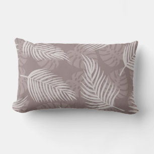 Light Palm Blätter Lumbar Kissen