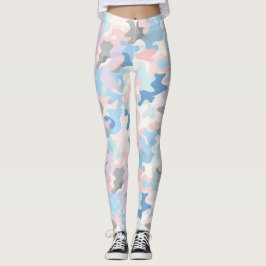 Light Pastel Camouflage Leggings