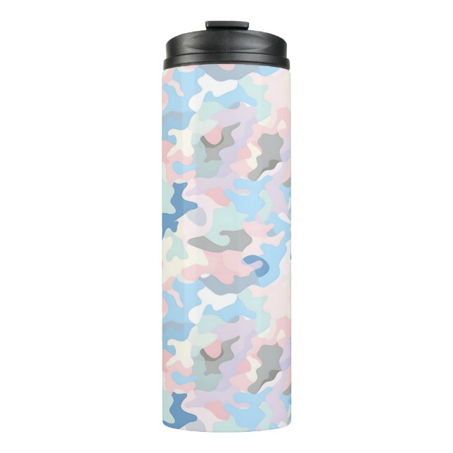 Light Pastel Camouflage Thermosbecher (Vorderseite)
