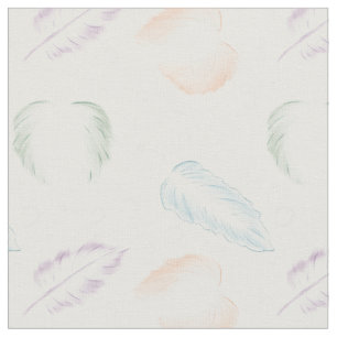 Light Pastel Feathers Musterstoff Stoff